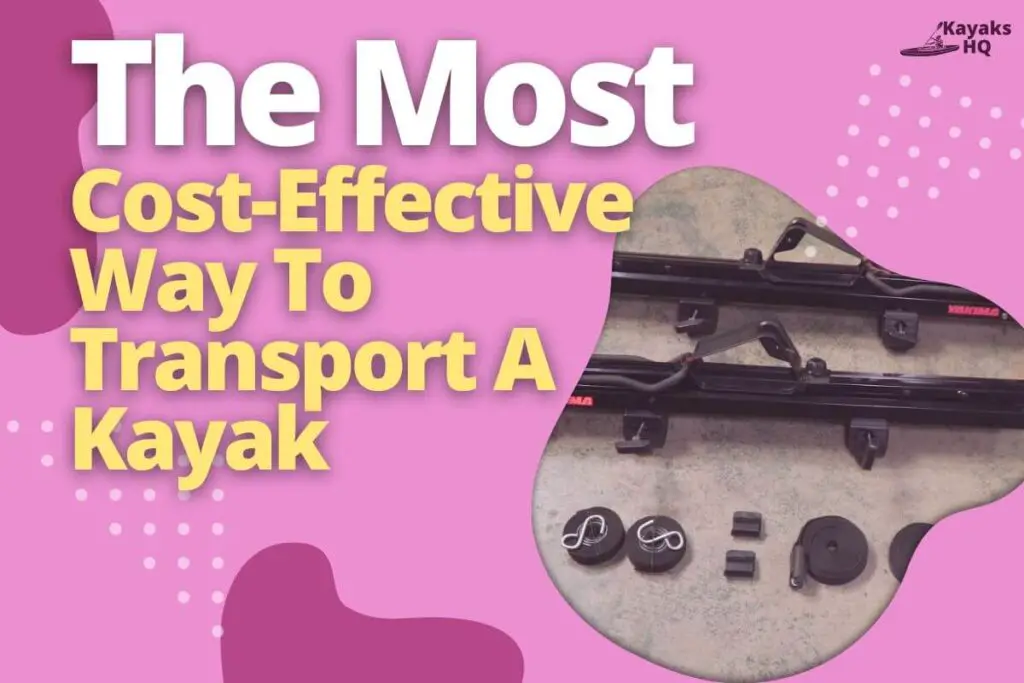 car rack for a kayak with all its fittings on the ground